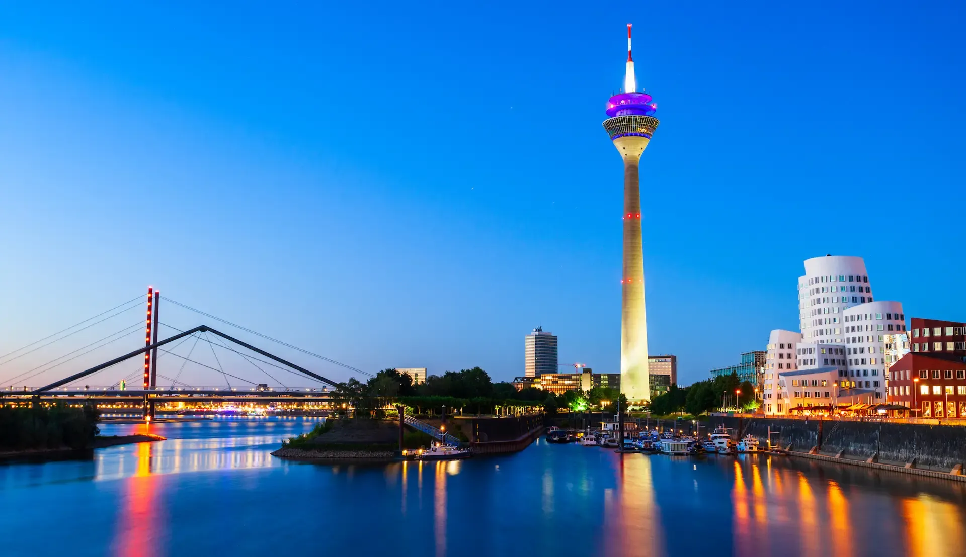 Vue de la ville de Düsseldorf