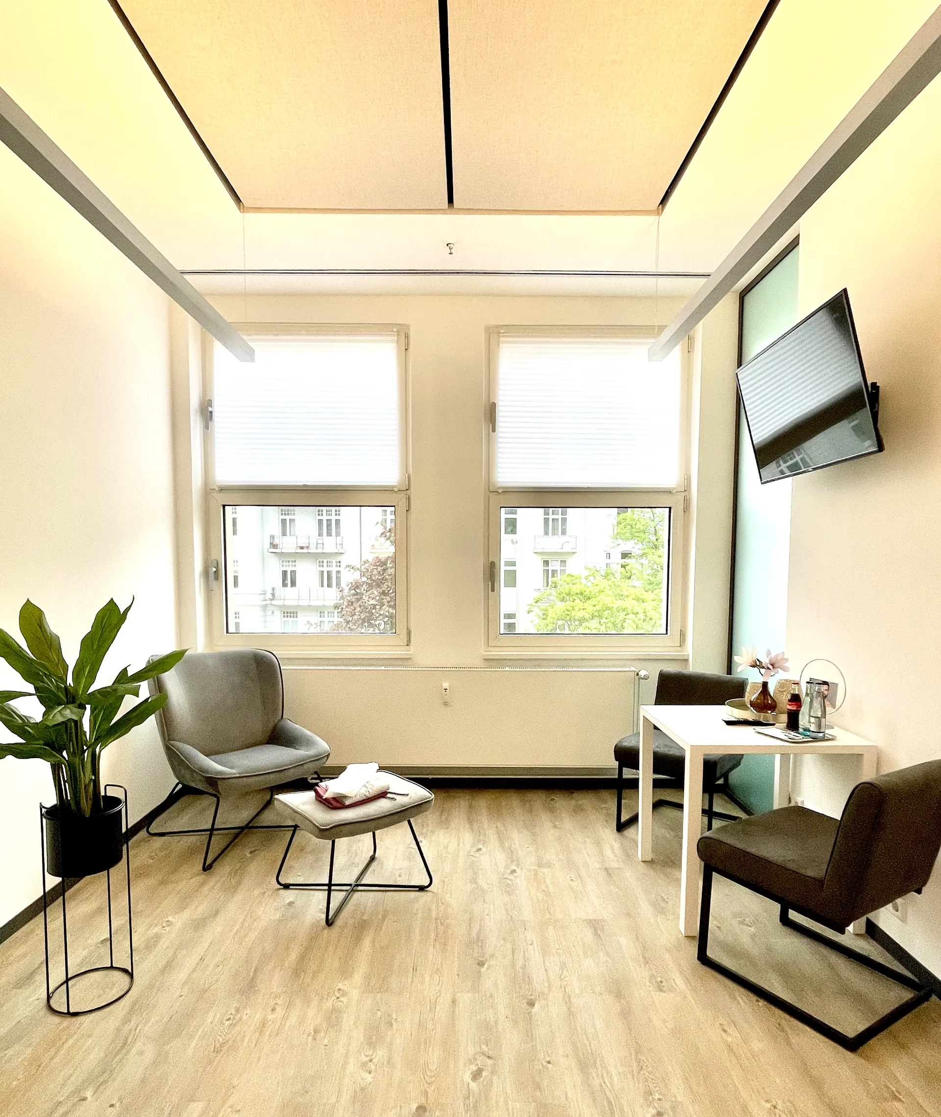 Lichte adviesruimte van Weight Doctors® in Hamburg