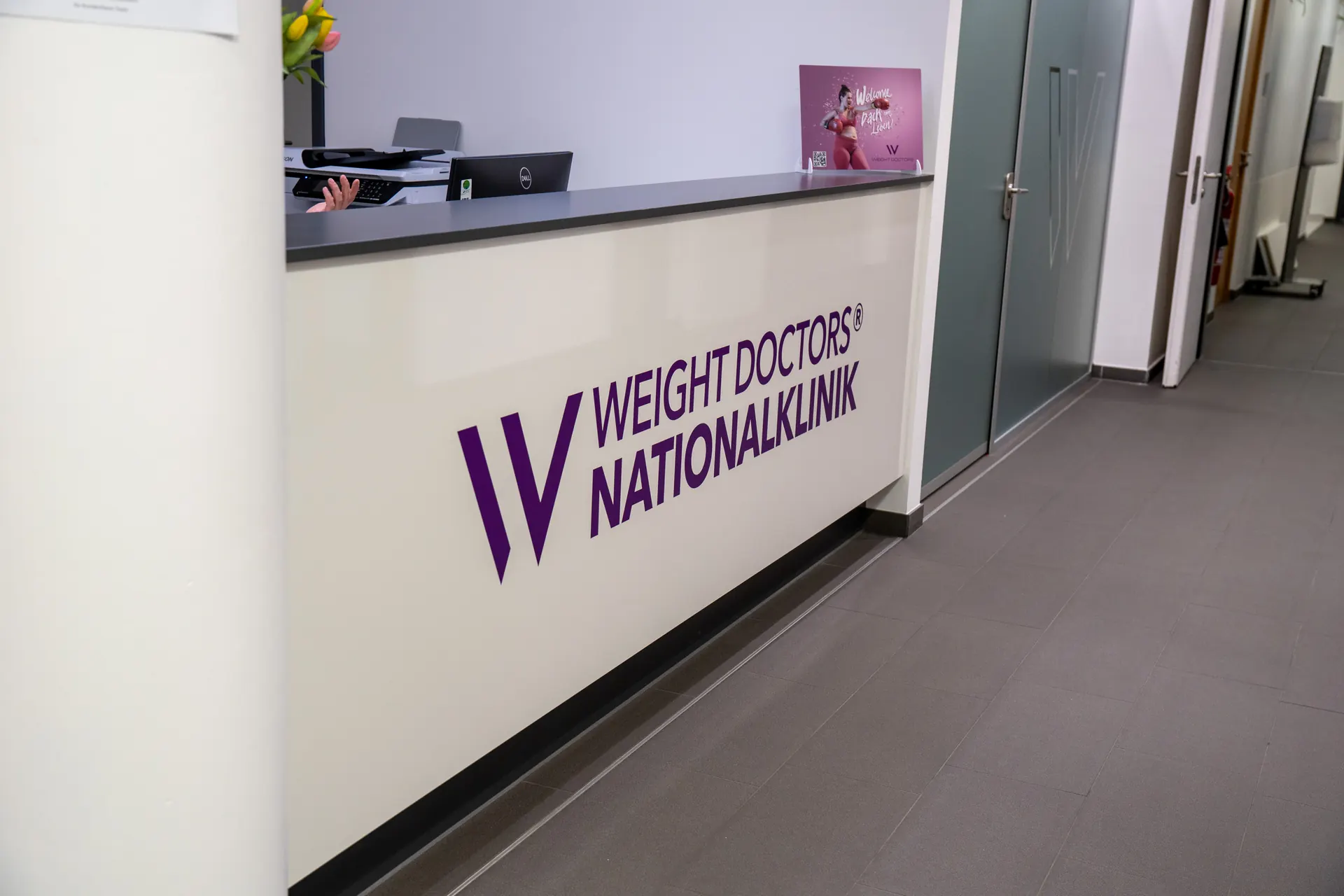 Empfang der Weight Doctors® Nationalklinik in Wertheim