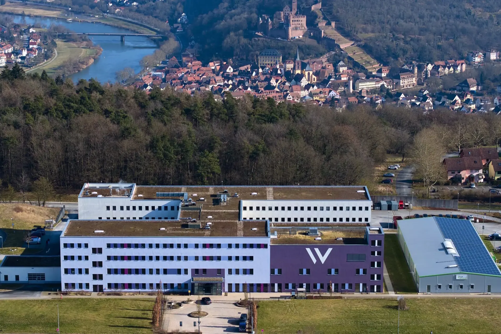 Luftbild der Weight Doctors® Nationalklinik in Wertheim am Main